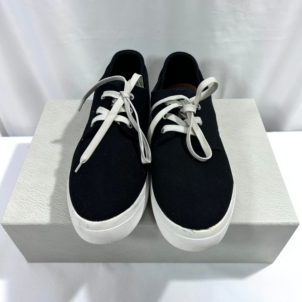 SUN STONE Sneakers Shoes‎ Men's US 11.5 M Black Cushioned Kiva Round Lace-Up - Picture 2 of 11